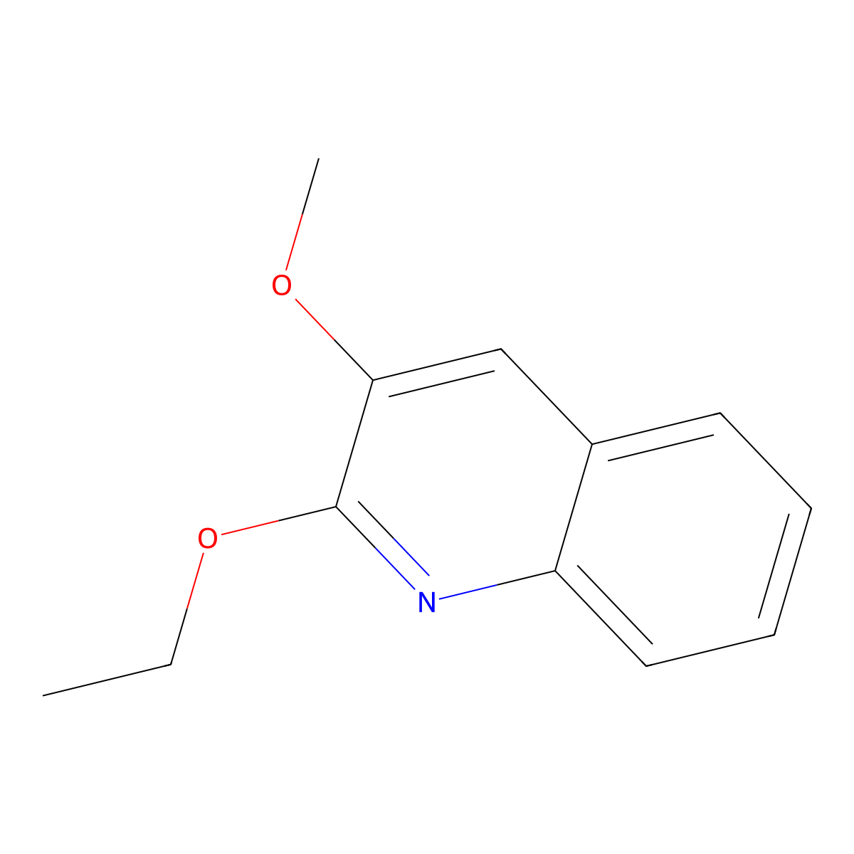 2-Ethoxy-3-methoxyquinoline molecular structure, CAS 172604-99-8