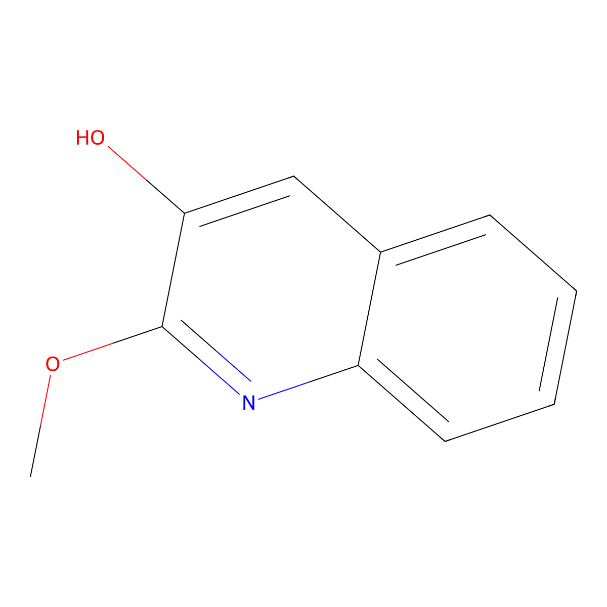 2-Methoxyquinolin-3-ol molecular structure, CAS 172605-00-4