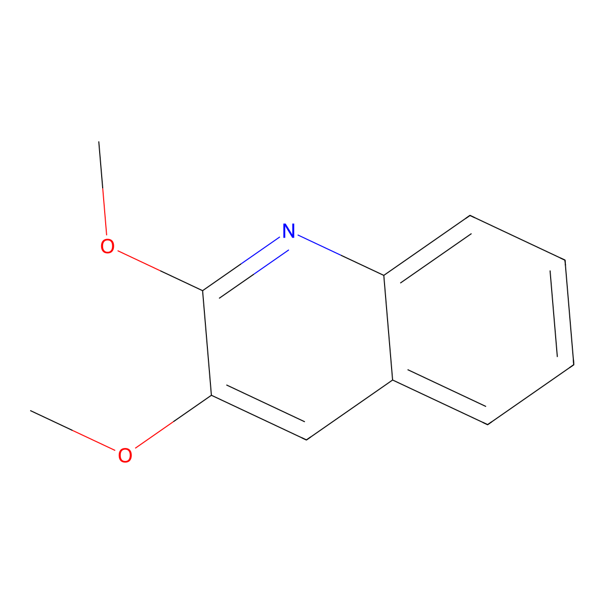 2,3-Dimethoxy Quinoline molecular structure, CAS 172605-01-5