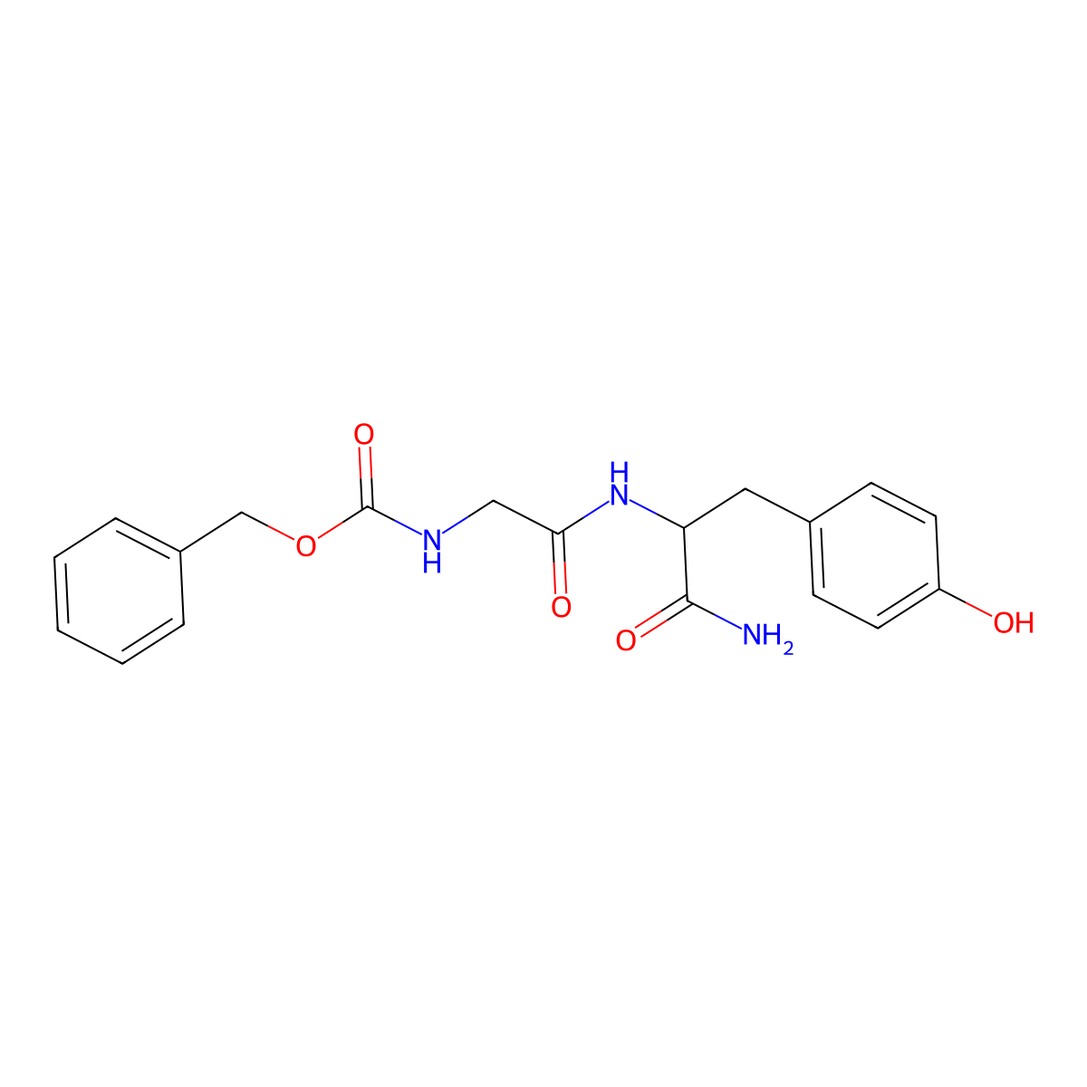 Z-Gly-tyr-NH2 molecular structure, CAS 17263-44-4