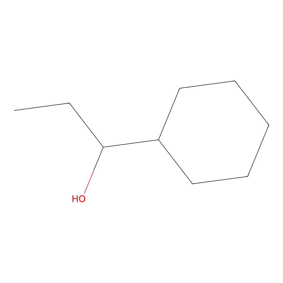 1-Cyclohexyl-1-propanol molecular structure, CAS 17264-02-7