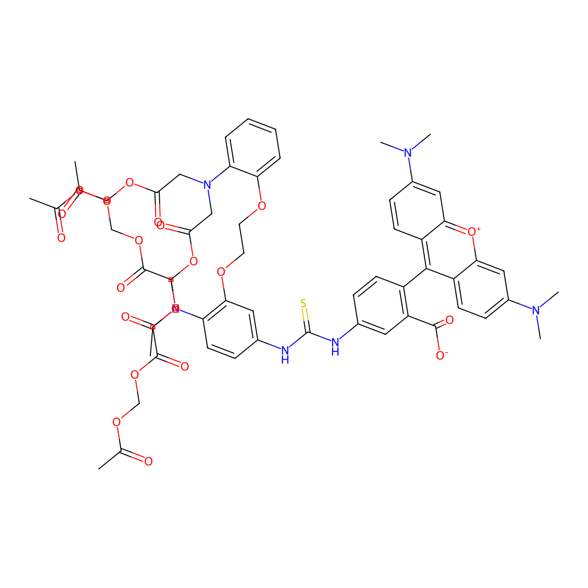 Calcium orange molecular structure, CAS 172646-19-4