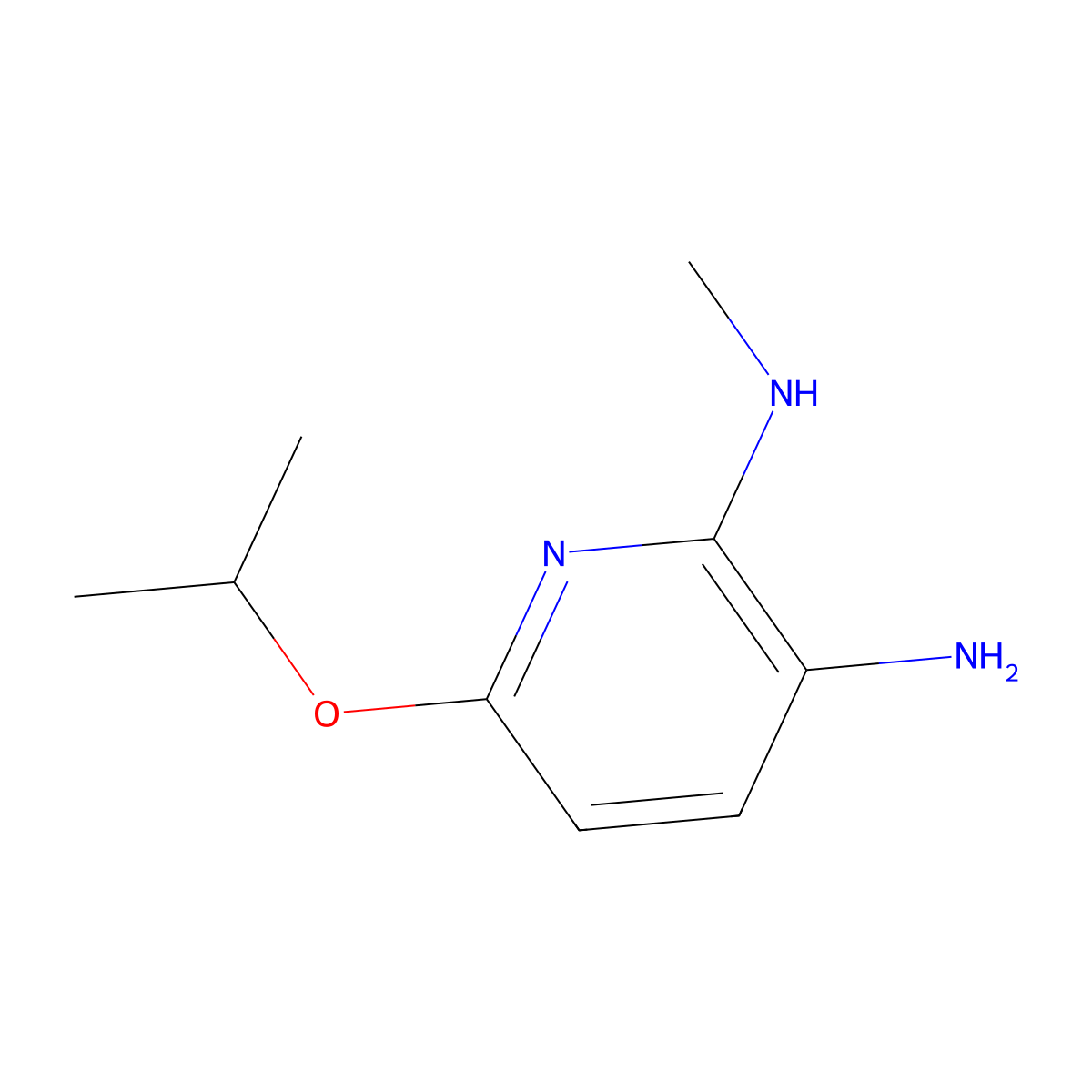 6-Isopropoxy-N2-methylpyridine-2,3-diamine molecular structure, CAS 172648-43-0