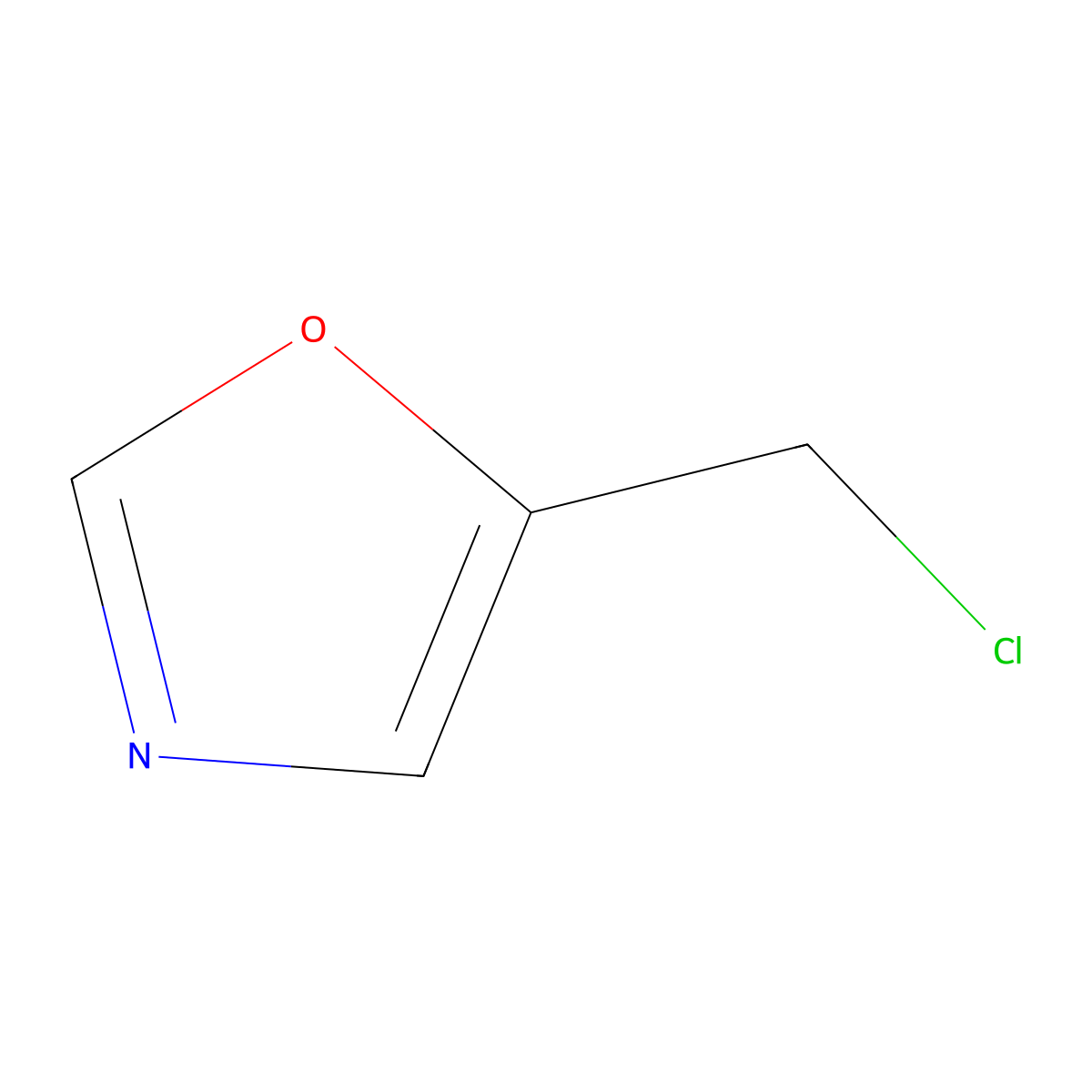 5-(Chloromethyl)-1,3-oxazole molecular structure, CAS 172649-57-9