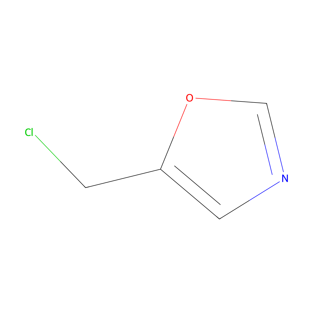 5-(Chloromethyl)-1,3-oxazole molecular structure, CAS 172649-57-9
