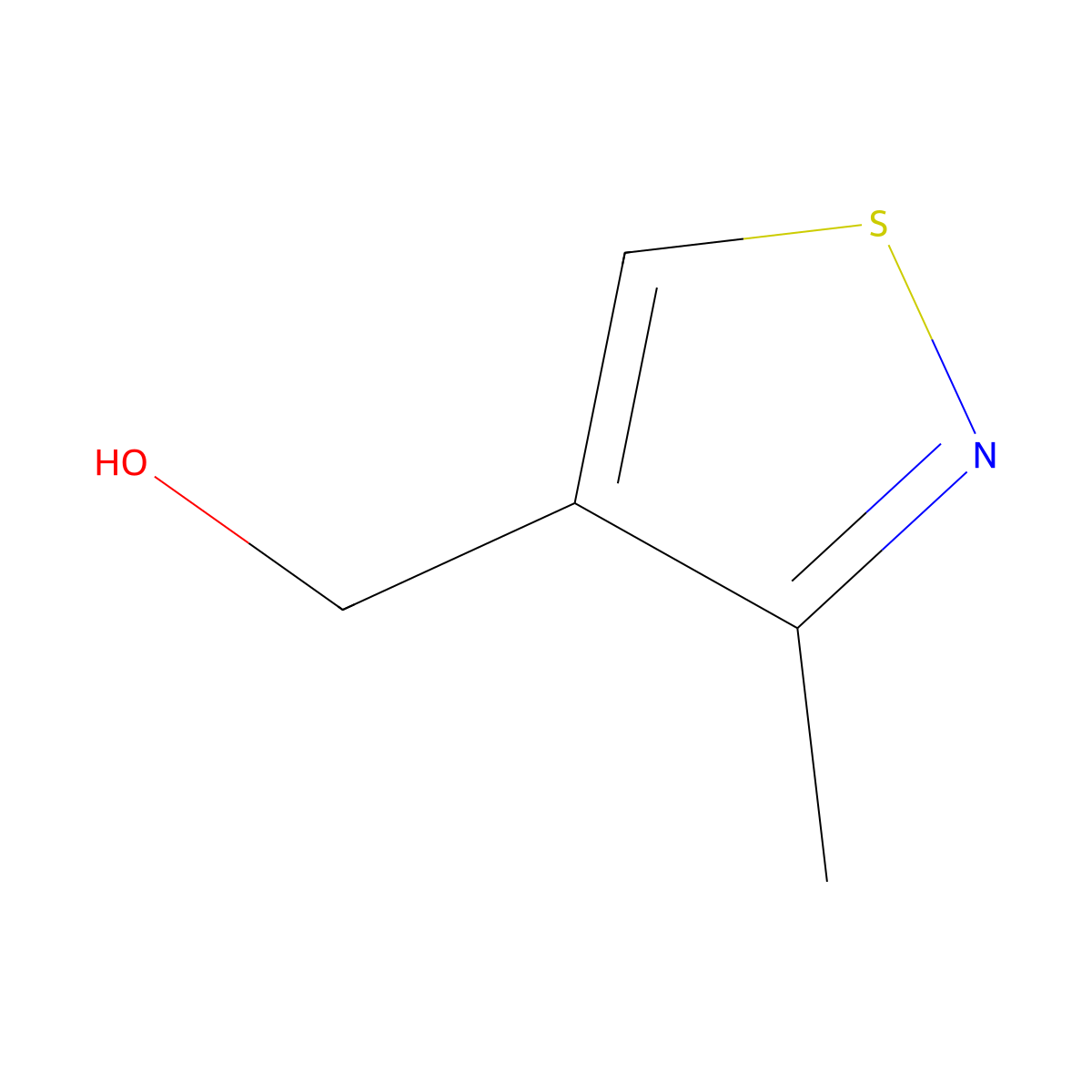 (3-Methyl-1,2-thiazol-4-YL)methanol molecular structure, CAS 17265-61-1