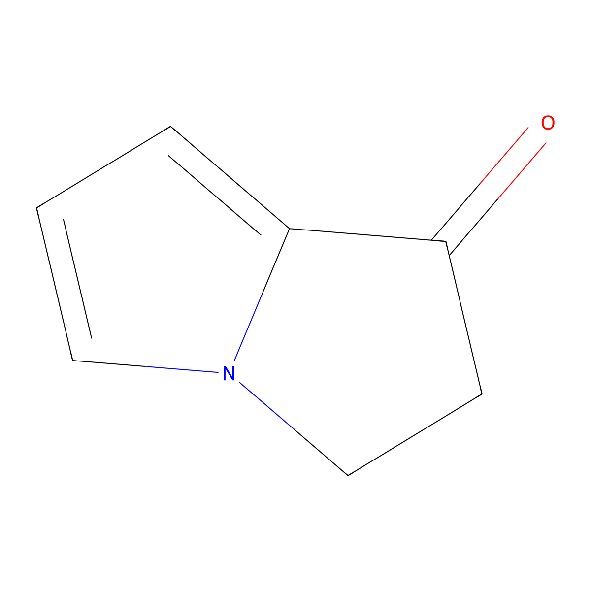 3H-1,2-dihydro-1-pyrrolizinone molecular structure, CAS 17266-64-7