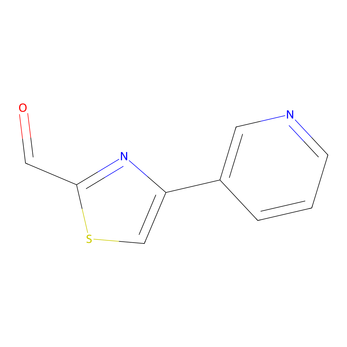 4-(Pyridin-3-yl)thiazole-2-carbaldehyde molecular structure, CAS 172678-91-0
