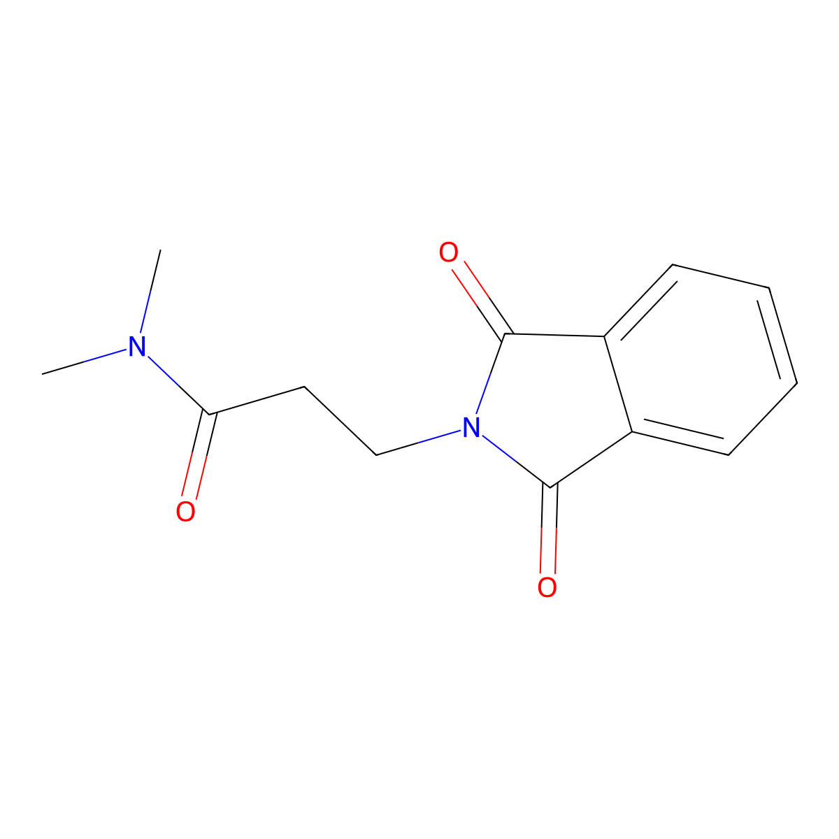3-(1,3-dioxoisoindolin-2-yl)-N,N-dimethylpropanamide molecular structure, CAS 17268-46-1