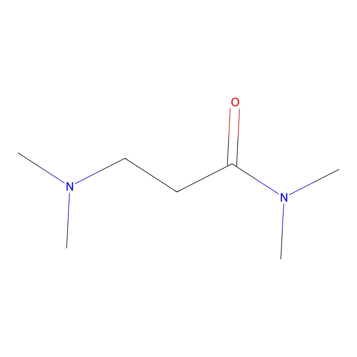 Propanamide, 3-(dimethylamino)-N,N-dimethyl- molecular structure, CAS 17268-47-2