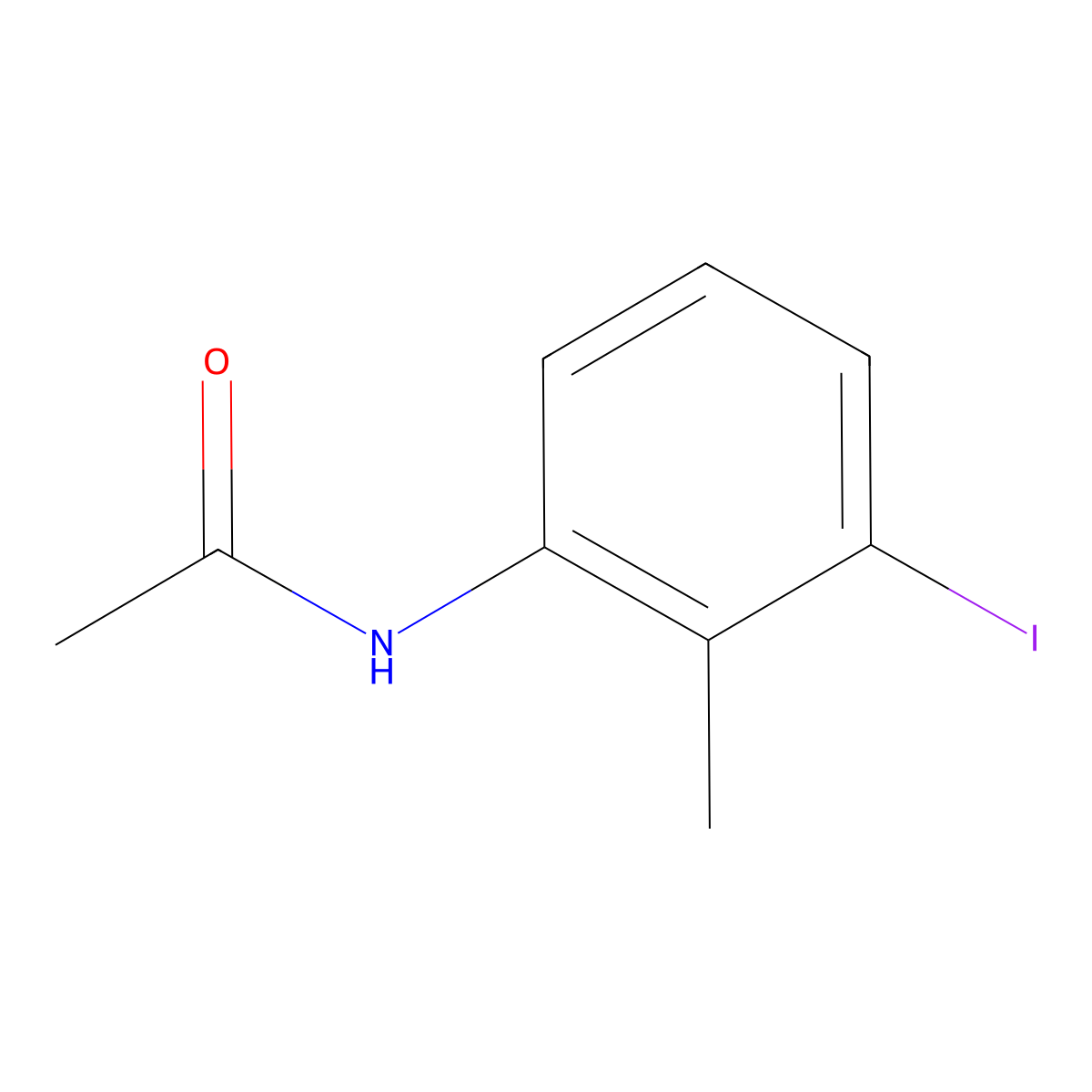 N-(3-iodo-2-methylphenyl)acetamide molecular structure, CAS 172681-48-0