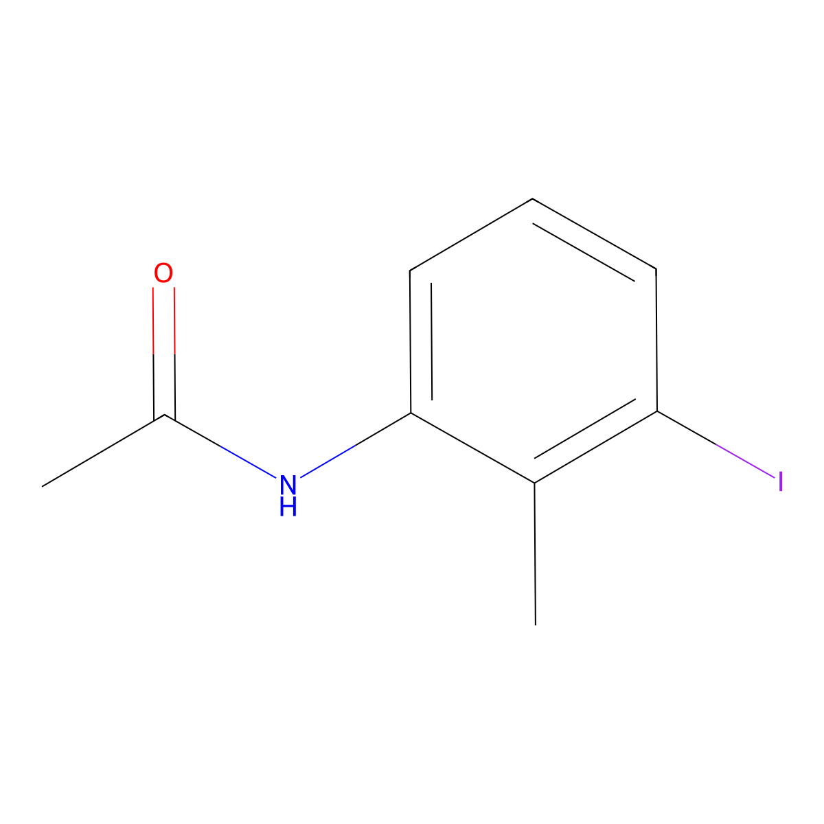 N-(3-iodo-2-methylphenyl)acetamide molecular structure, CAS 172681-48-0