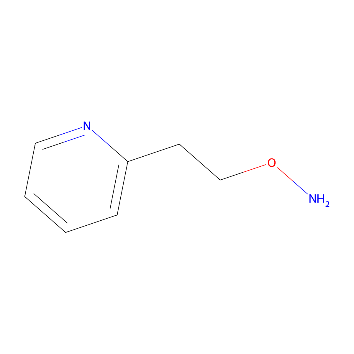 2-[2-(Aminooxy)ethyl]pyridine molecular structure, CAS 172681-49-1