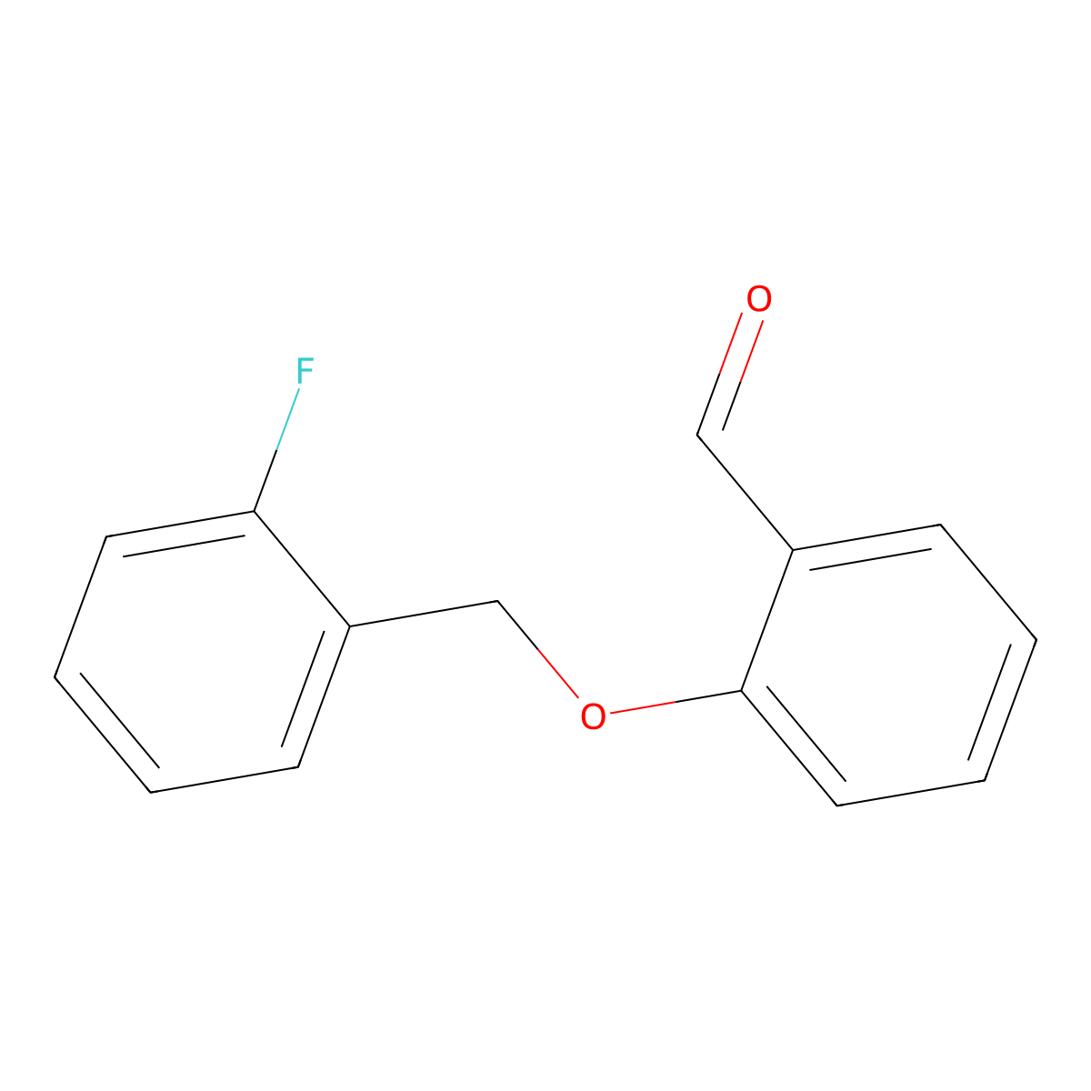 2-[(2-Fluorobenzyl)oxy]benzaldehyde molecular structure, CAS 172685-66-4
