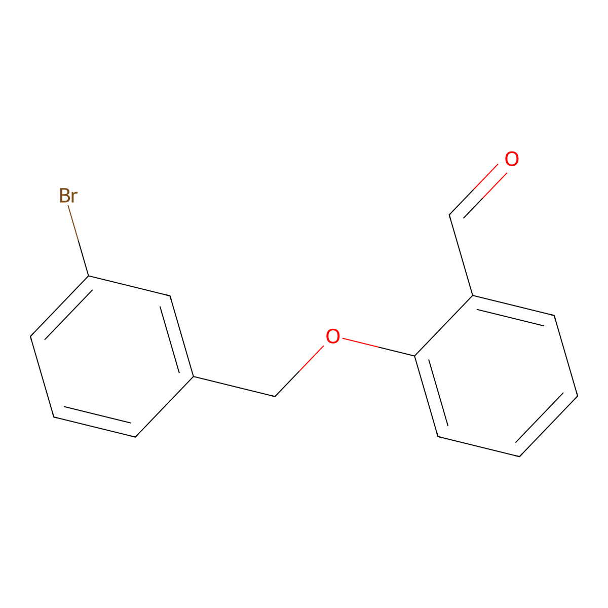 2-((3-Bromophenyl)methoxy)benzaldehyde molecular structure, CAS 172685-68-6