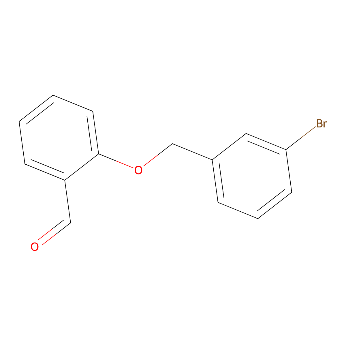 2-((3-Bromophenyl)methoxy)benzaldehyde molecular structure, CAS 172685-68-6
