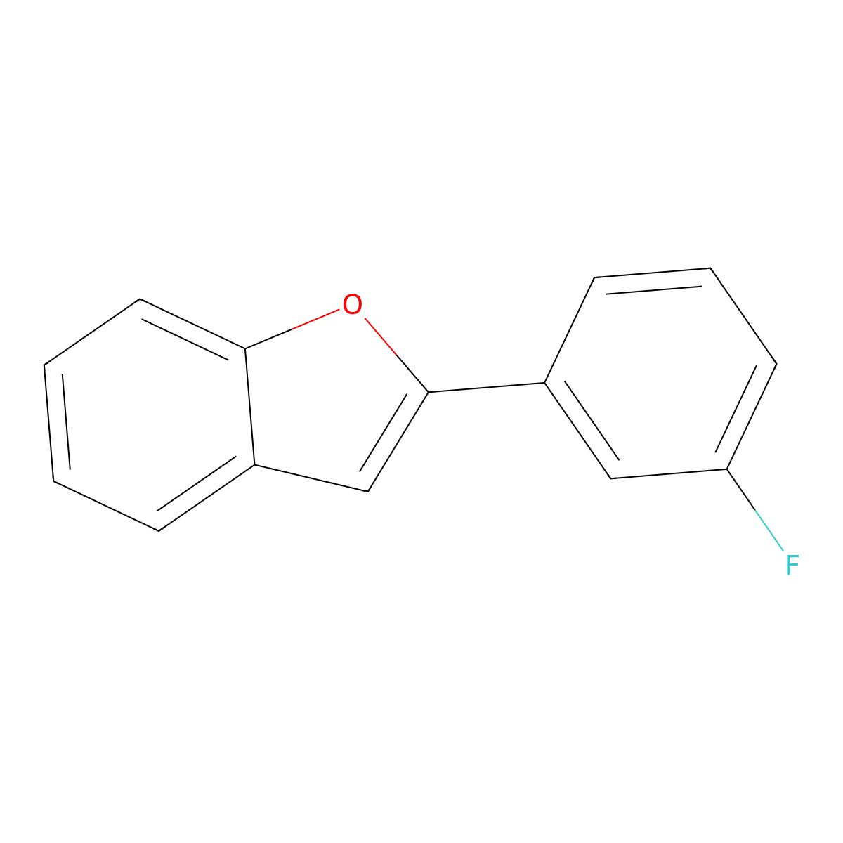 2-(3-Fluorophenyl)benzofuran molecular structure, CAS 172685-73-3
