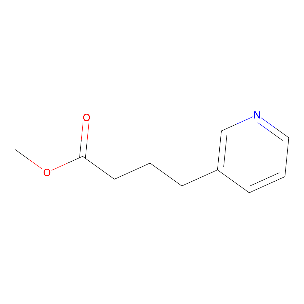 Methyl 4-(3-pyridyl)butyrate molecular structure, CAS 17270-45-0