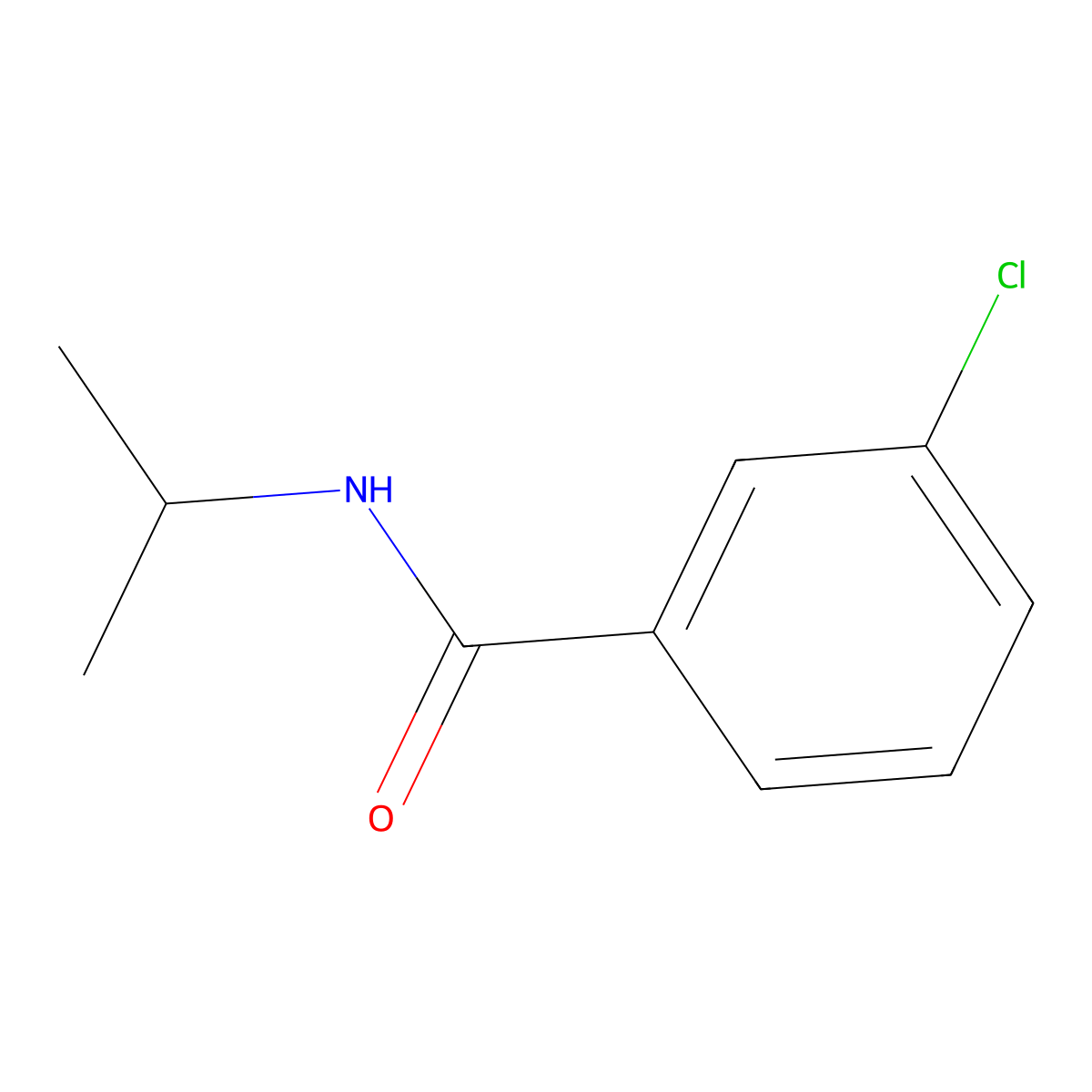 3-Chloro-N-isopropylbenzamide molecular structure, CAS 17271-15-7