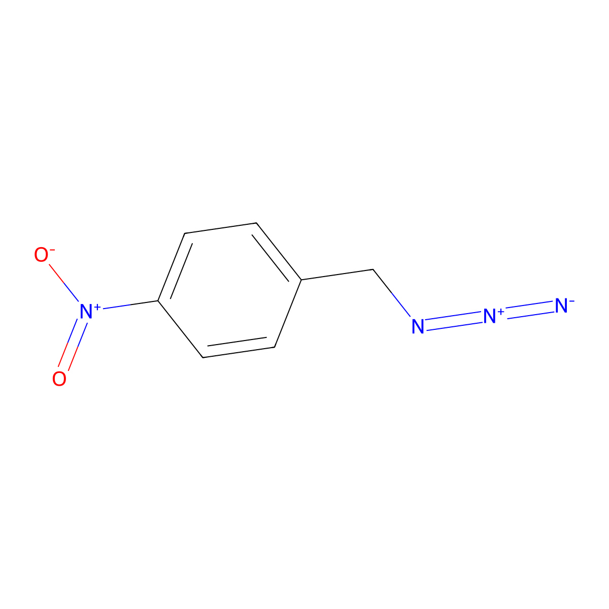 p-Nitrobenzazide molecular structure, CAS 17271-88-4