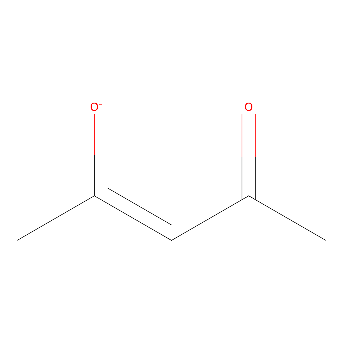 Acetylacetonate molecular structure, CAS 17272-66-1