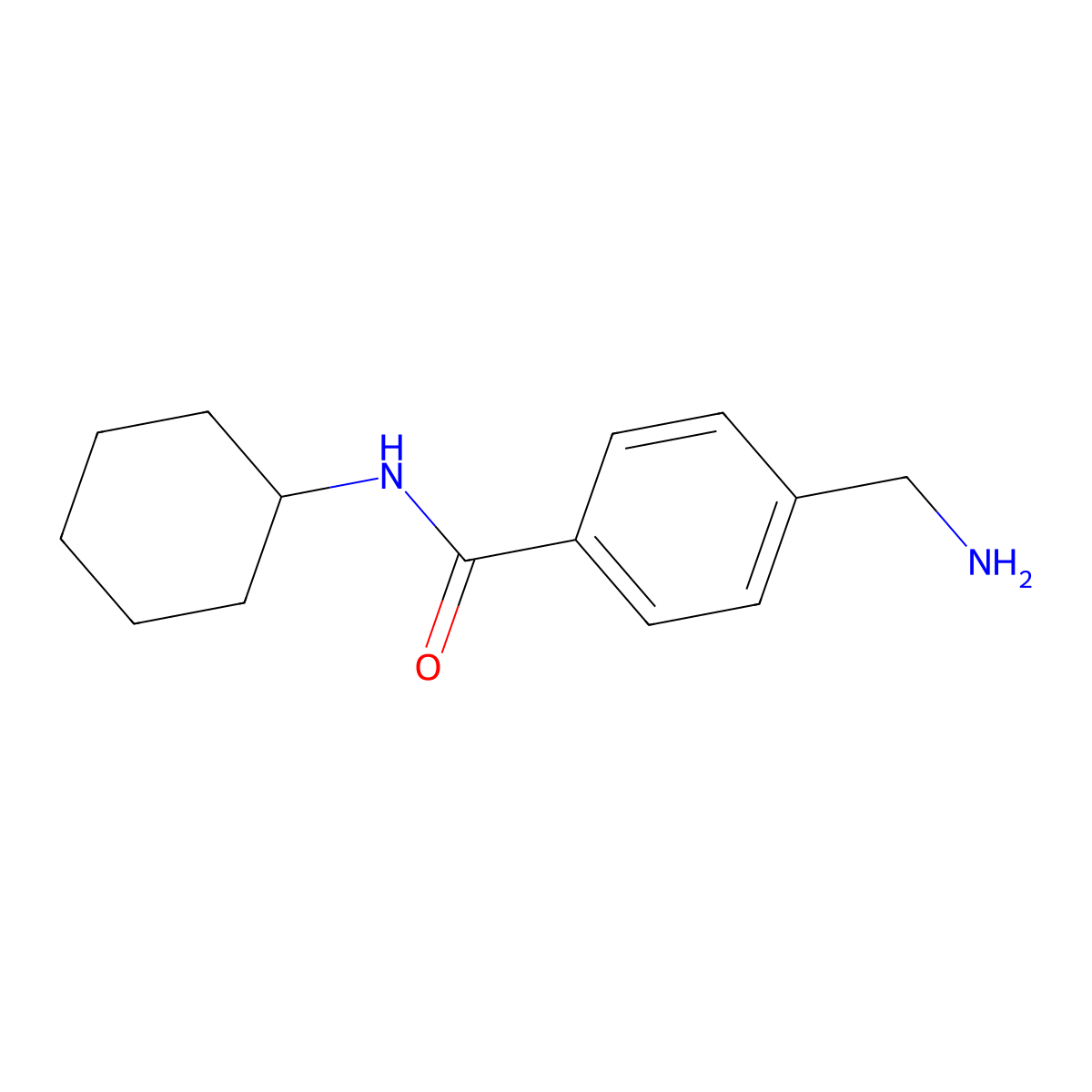4-(Aminomethyl)-N-cyclohexylbenzamide molecular structure, CAS 172735-66-9