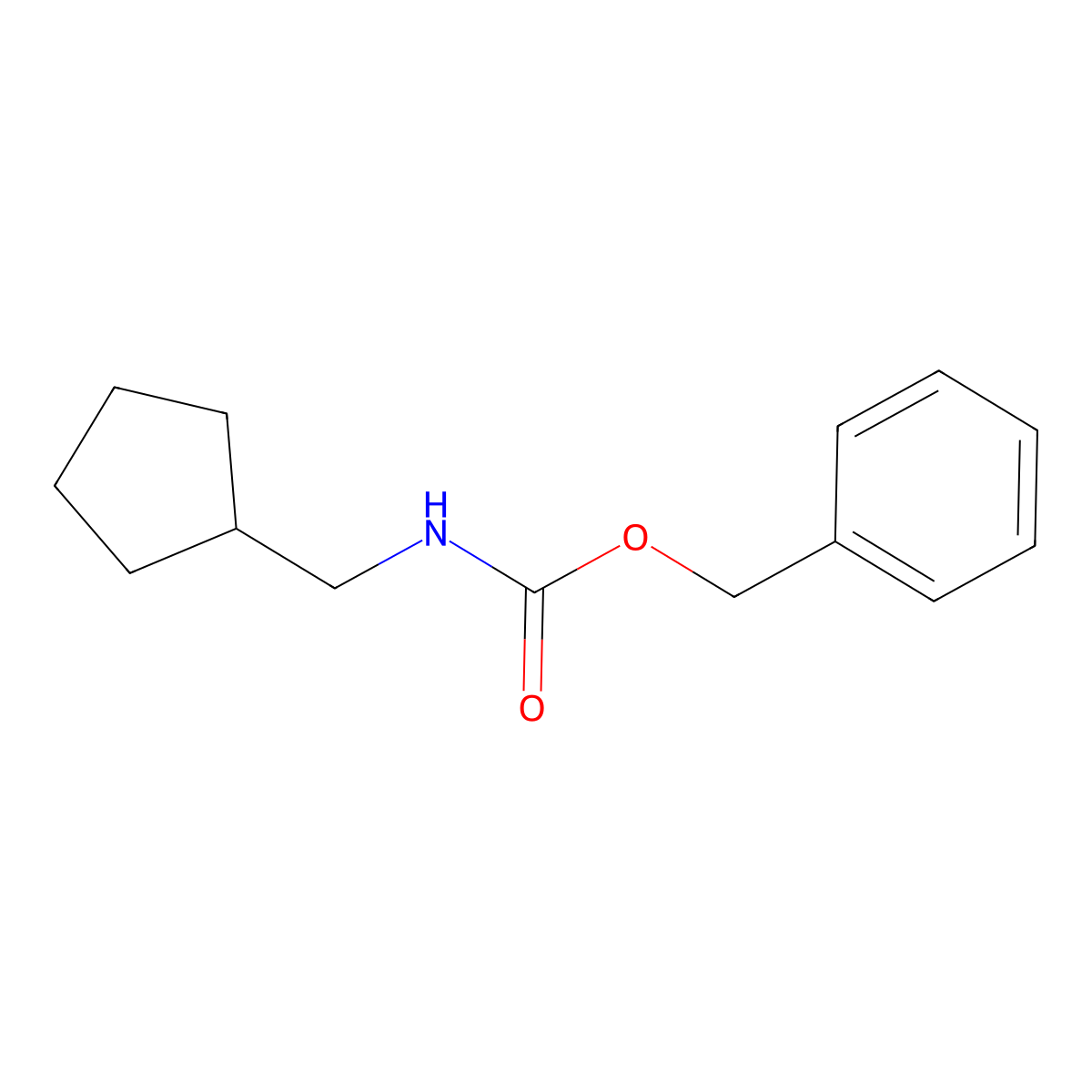 benzyl N-(cyclopentylmethyl)carbamate molecular structure, CAS 172738-63-5