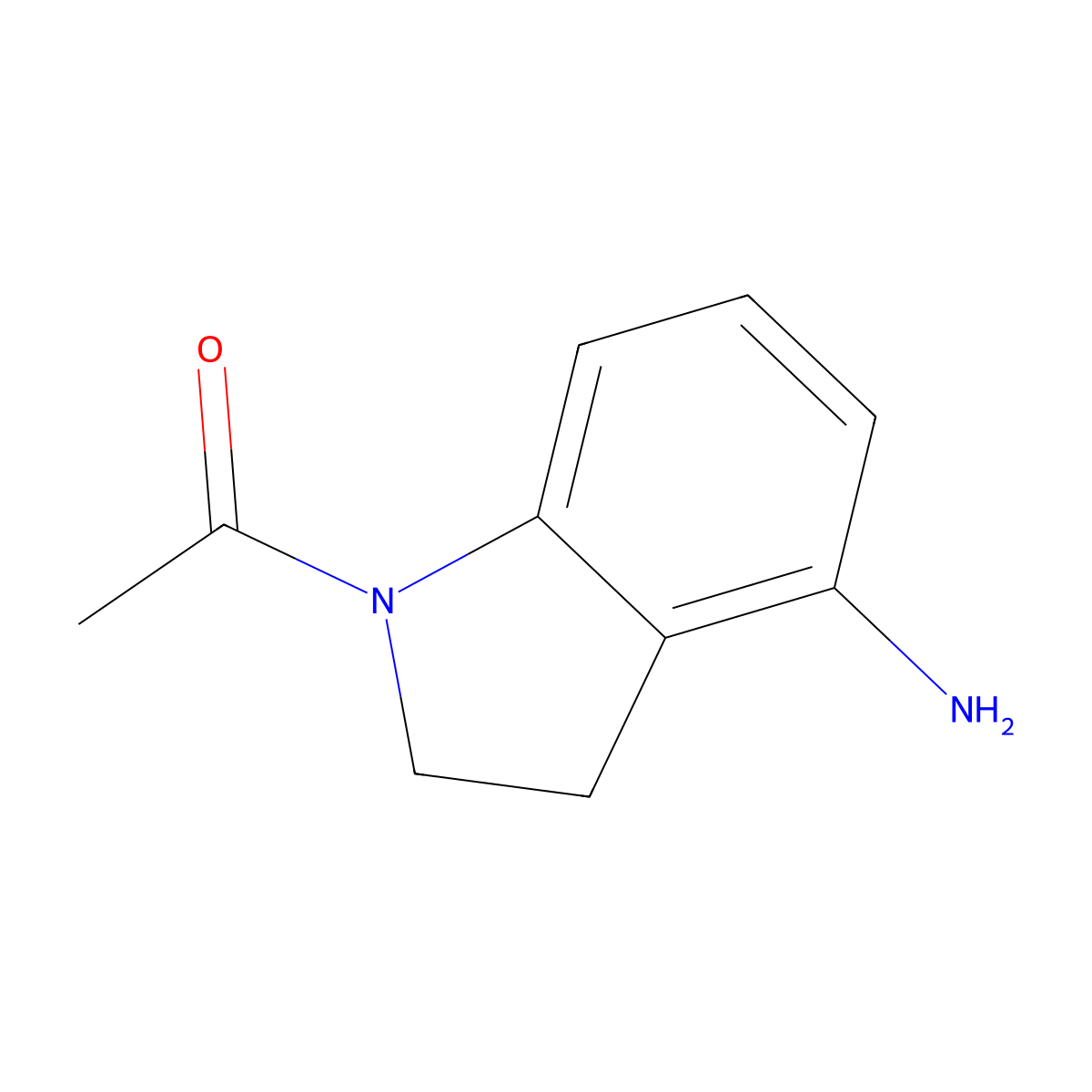 1-(4-Aminoindolin-1-yl)ethanone molecular structure, CAS 17274-64-5