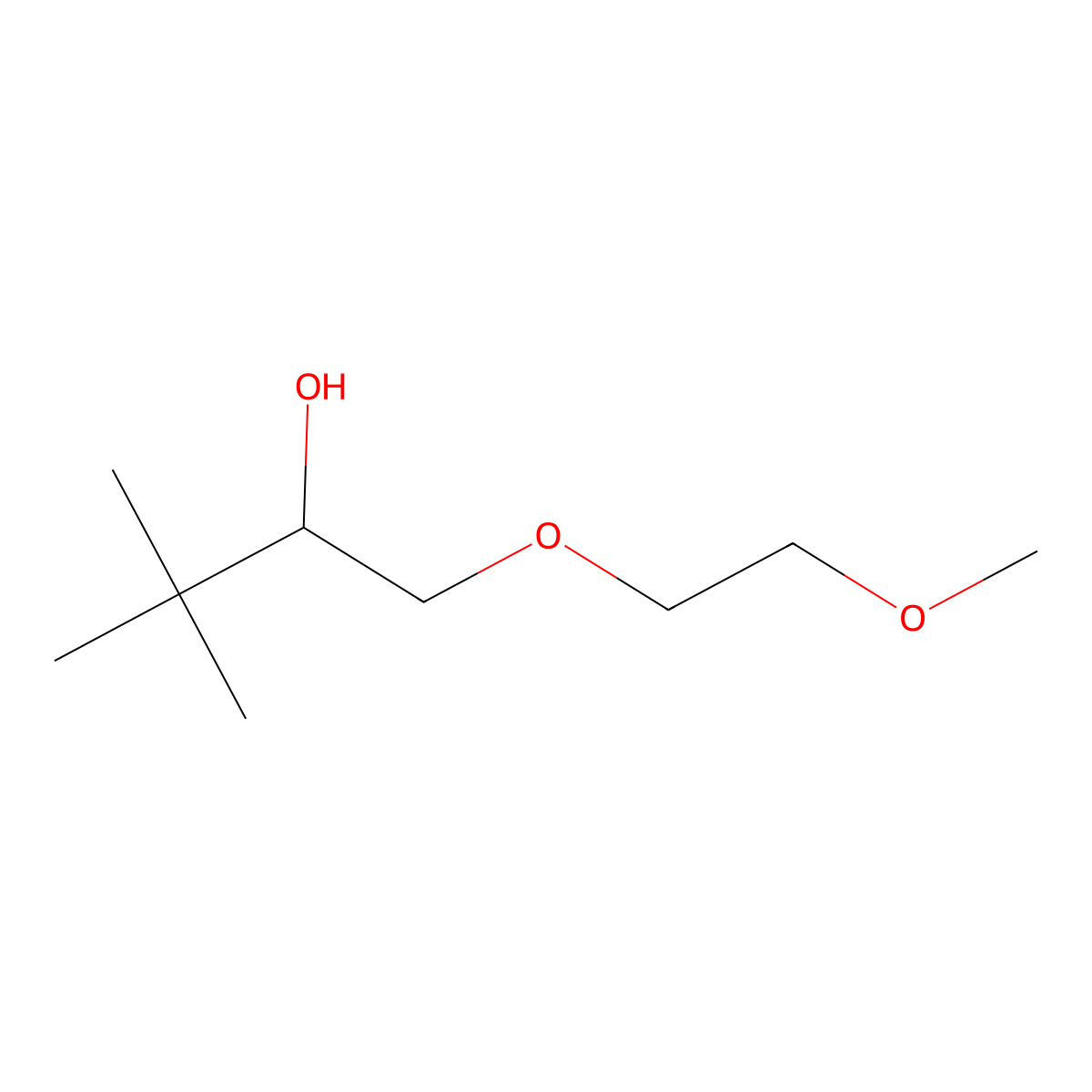 1-(2-Methoxyethoxy)-3,3-dimethylbutan-2-ol molecular structure, CAS 172744-78-4