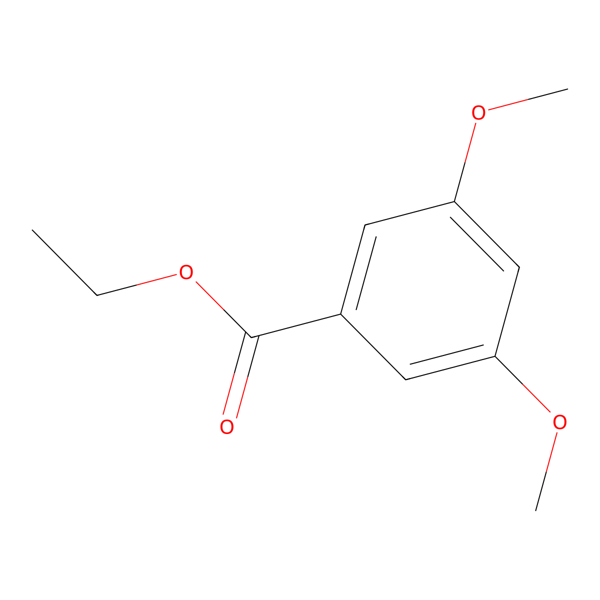 Ethyl 3,5-dimethoxybenzoate molecular structure, CAS 17275-82-0