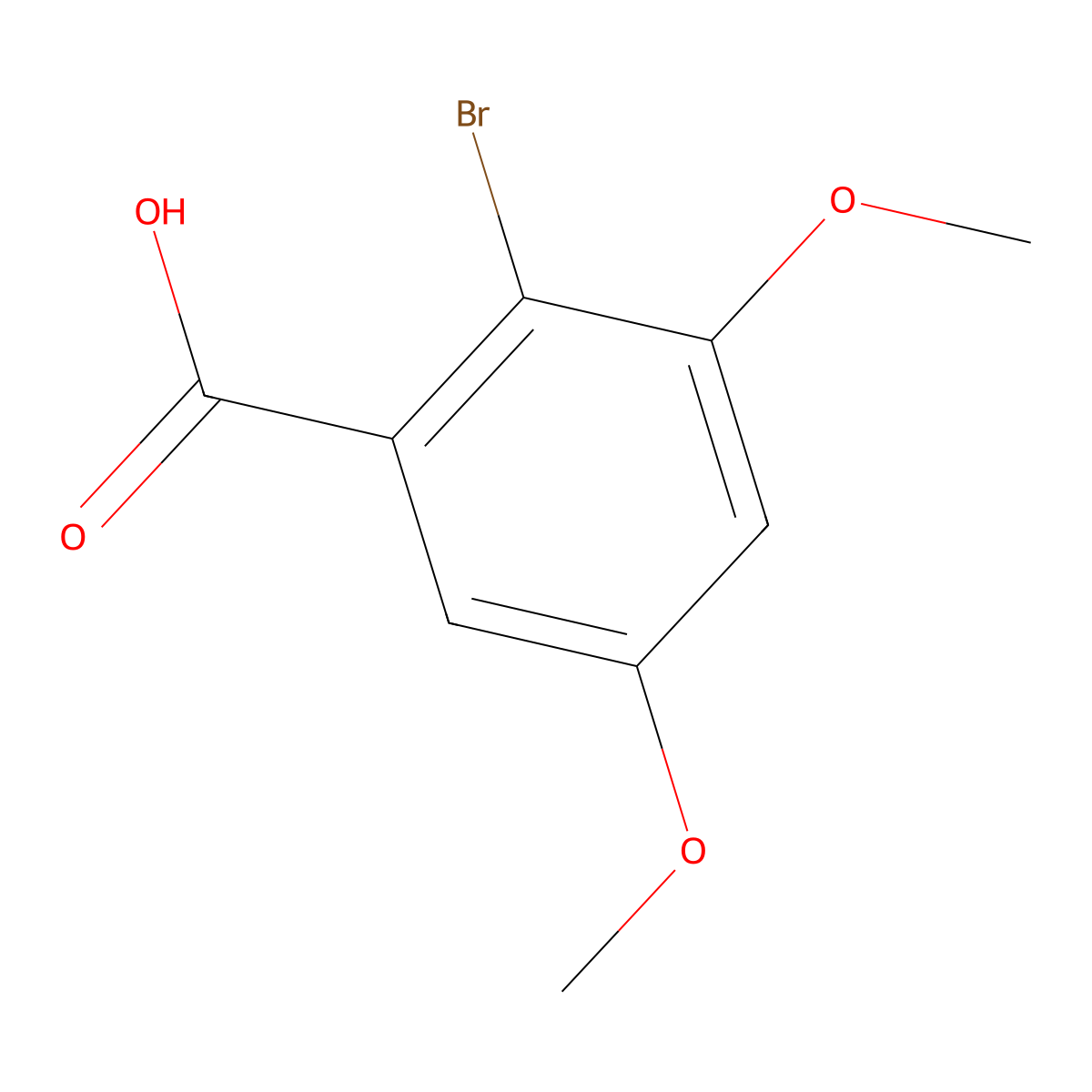 2-Bromo-3,5-dimethoxybenzoic acid molecular structure, CAS 17275-86-4