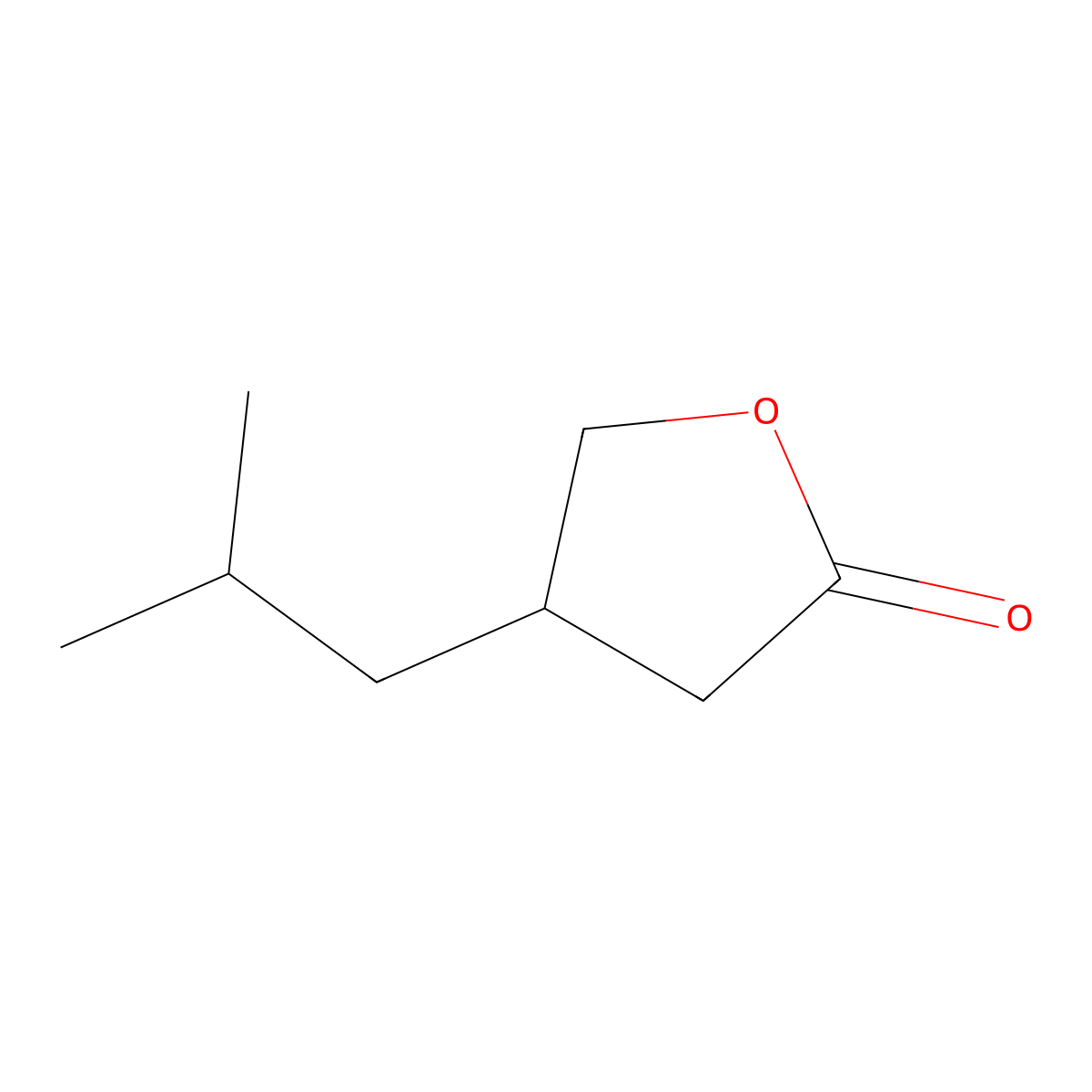 (4S)-4-(2-methylpropyl)oxolan-2-one molecular structure, CAS 172796-26-8