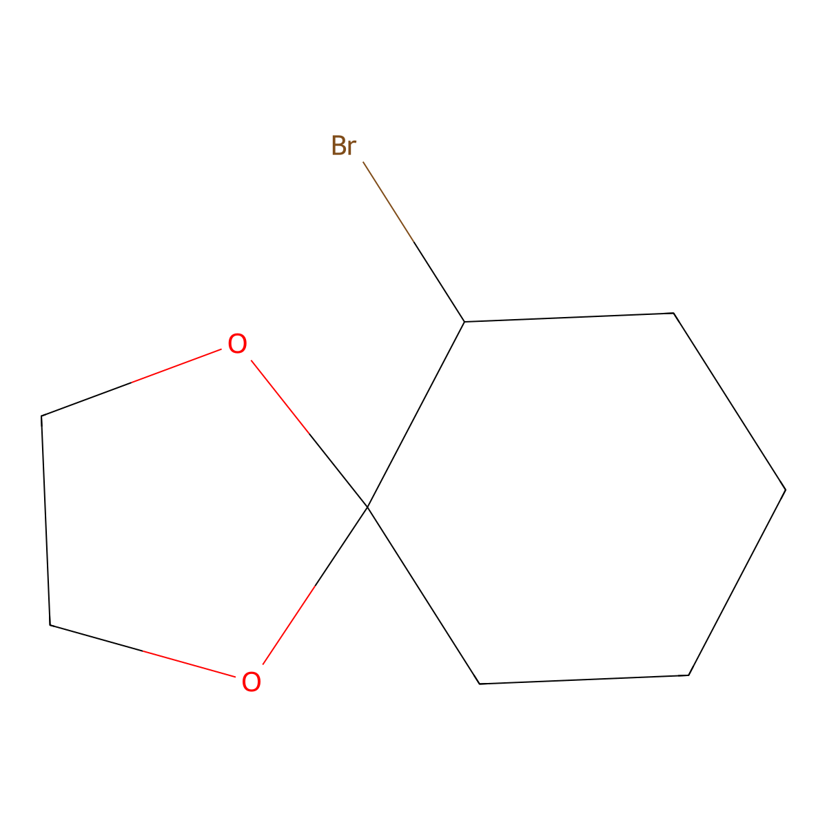 6-Bromo-1,4-dioxaspiro[4.5]decane molecular structure, CAS 1728-15-0