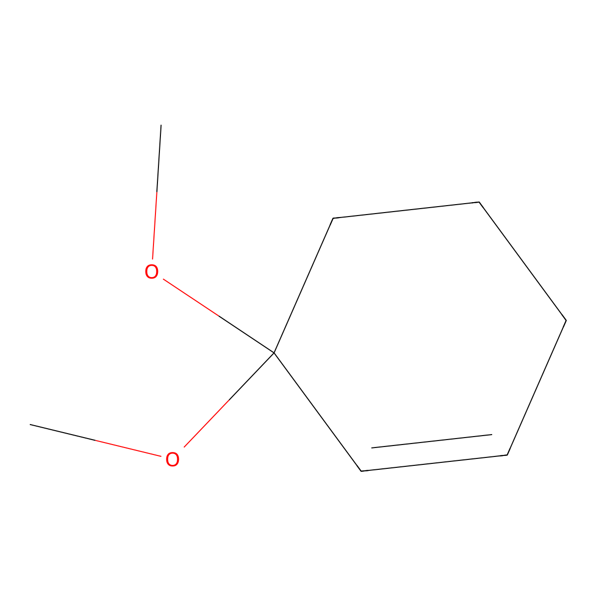 2-Cyclohexen-1-one dimethylketal molecular structure, CAS 1728-18-3