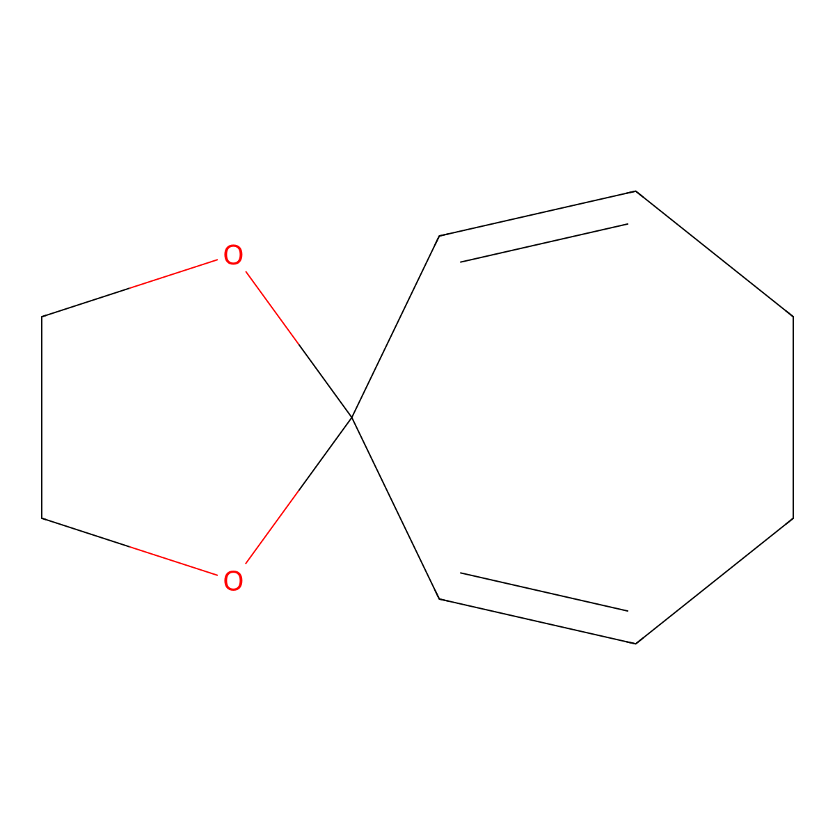 1,4-Dioxaspiro[4.6]undeca-6,10-diene molecular structure, CAS 1728-30-9