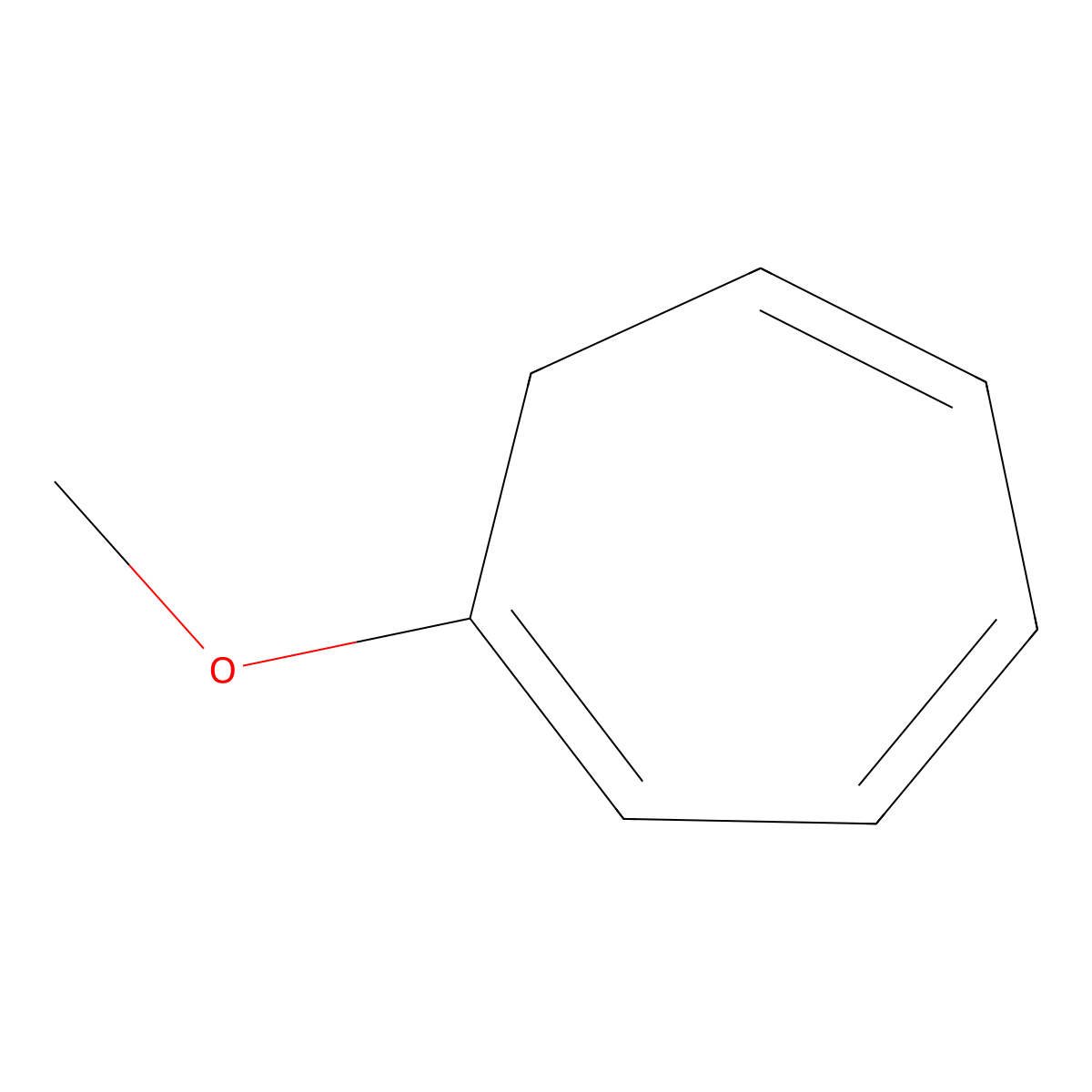 1-Methoxy-1,3,5-cycloheptatriene molecular structure, CAS 1728-32-1