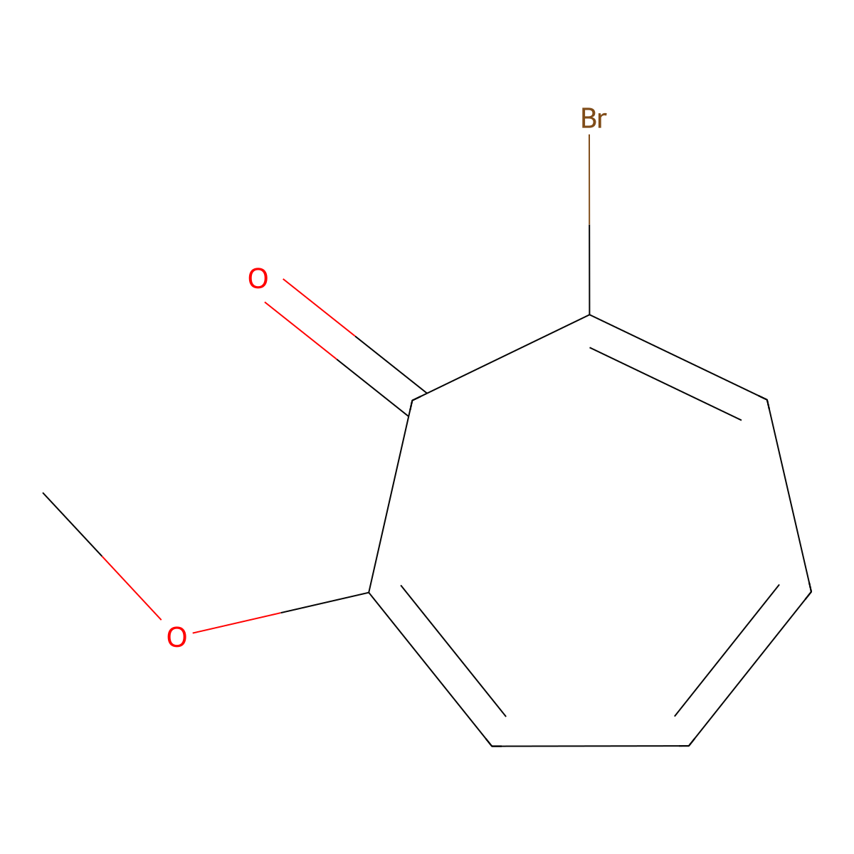 2-Bromo-7-methoxytropone molecular structure, CAS 1728-86-5