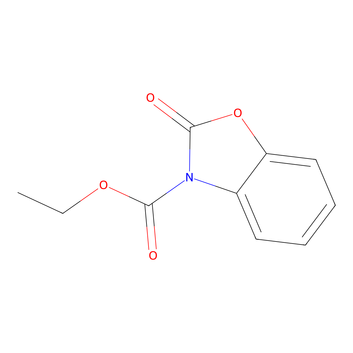 3(2H)-Benzoxazolecarboxylic acid, 2-oxo-, ethyl ester molecular structure, CAS 17280-90-9