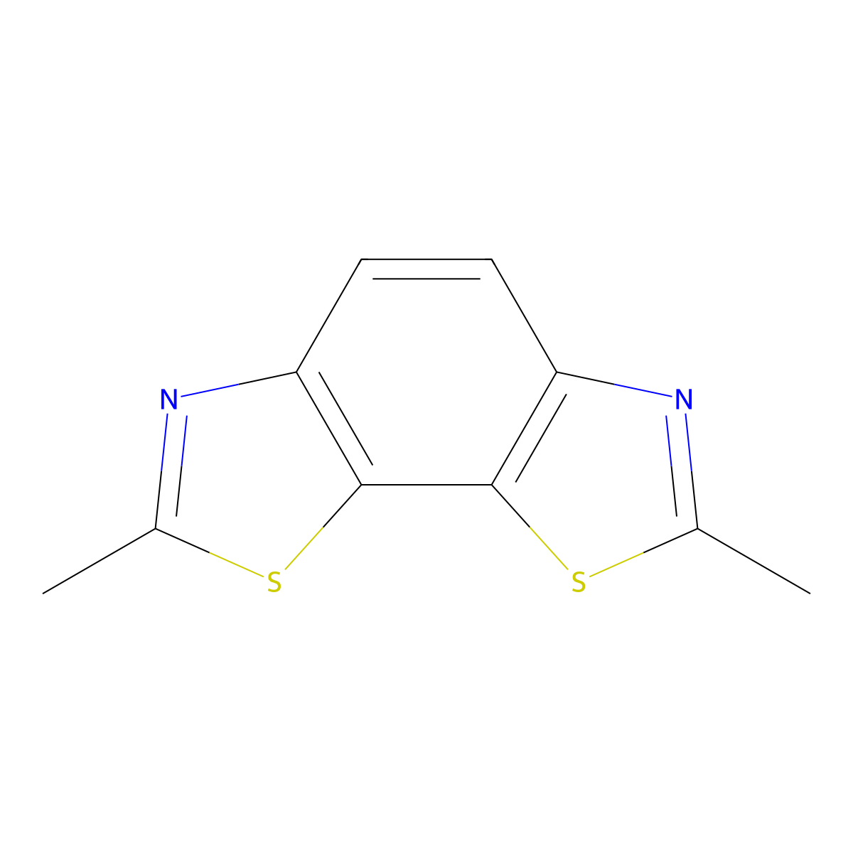 2,7-Dimethyl-[1,3]thiazolo[4,5-g][1,3]benzothiazole molecular structure, CAS 17281-27-5