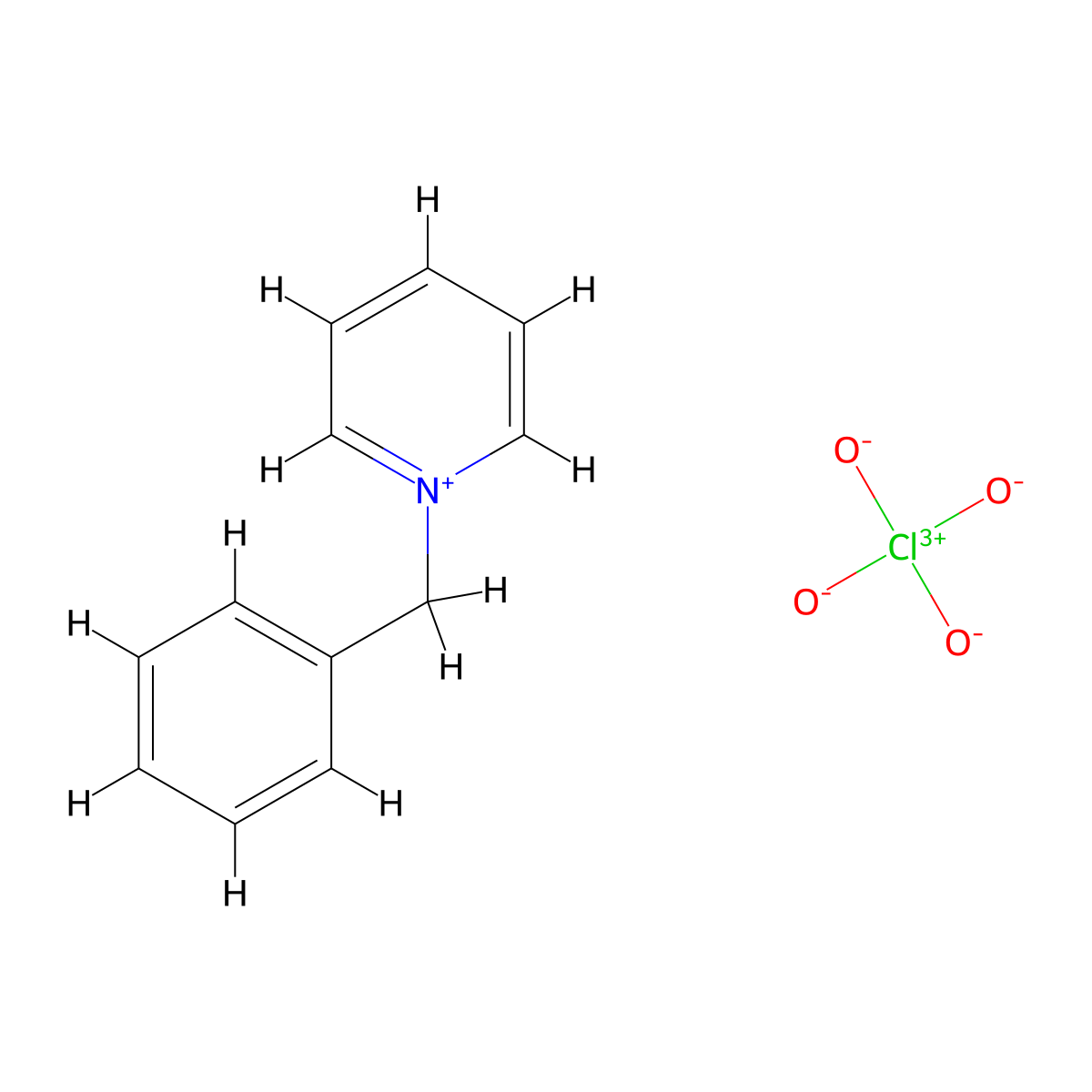 1-Benzylpyridin-1-ium perchlorate molecular structure, CAS 17281-58-2