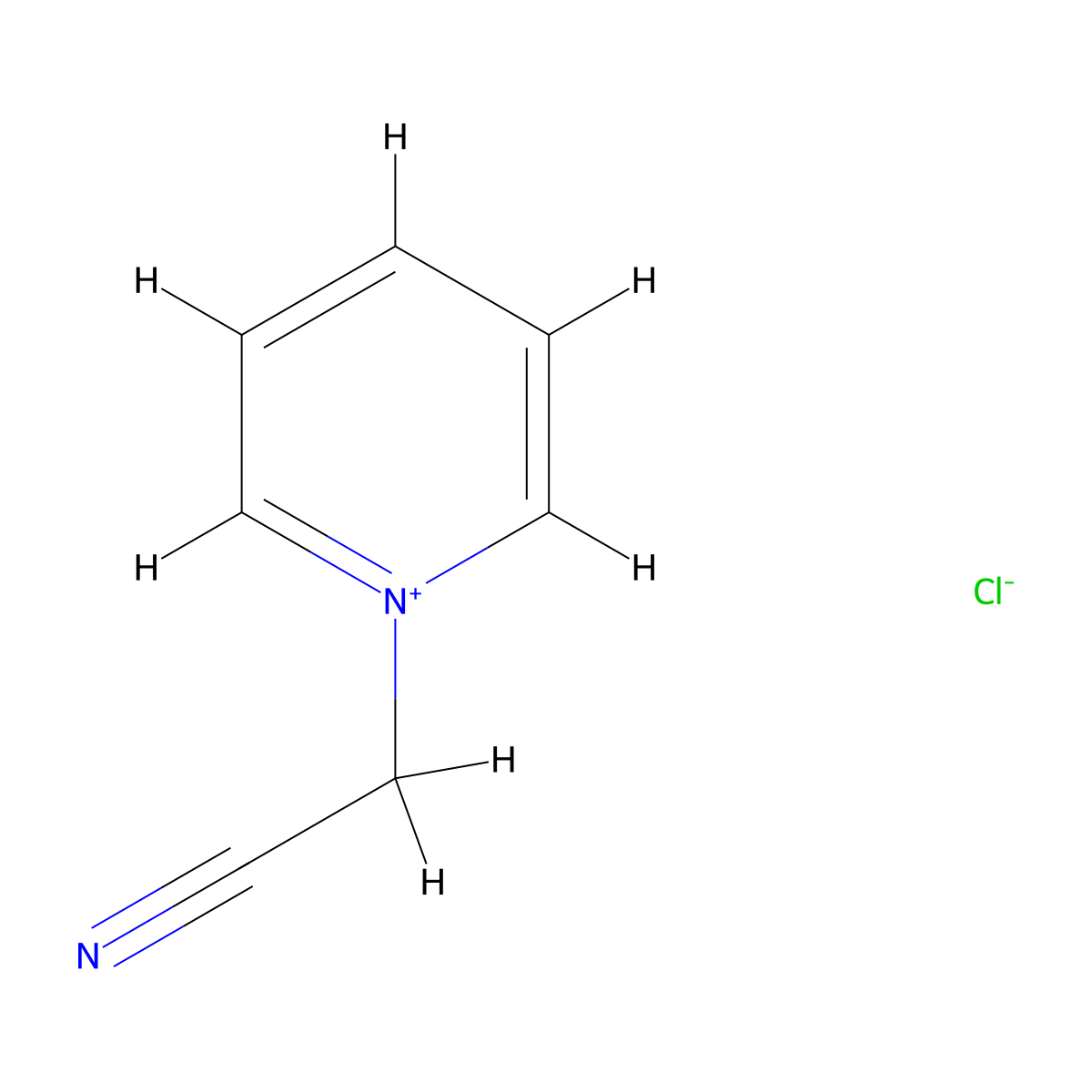 1-(Cyanomethyl)pyridinium chloride molecular structure, CAS 17281-59-3