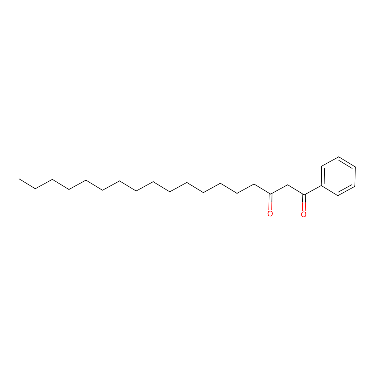 1-Phenyl-1,3-octadecanedione molecular structure, CAS 17281-74-2