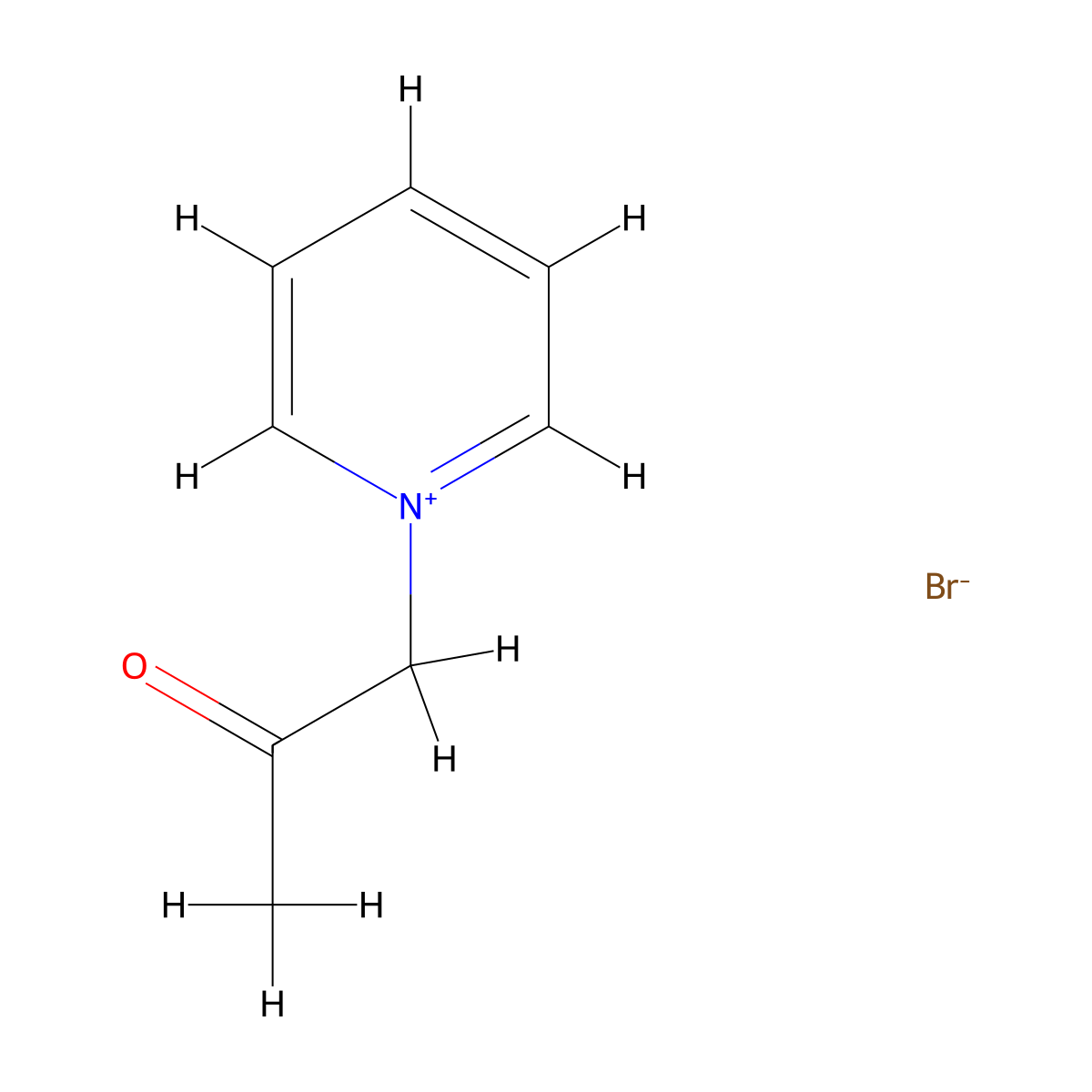 1-(2-Oxopropyl)pyridinium bromide molecular structure, CAS 17282-41-6