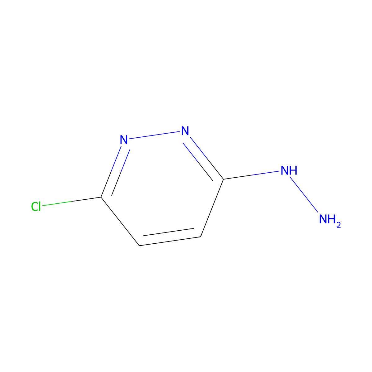 3-Chloro-6-hydrazinopyridazine molecular structure, CAS 17284-97-8