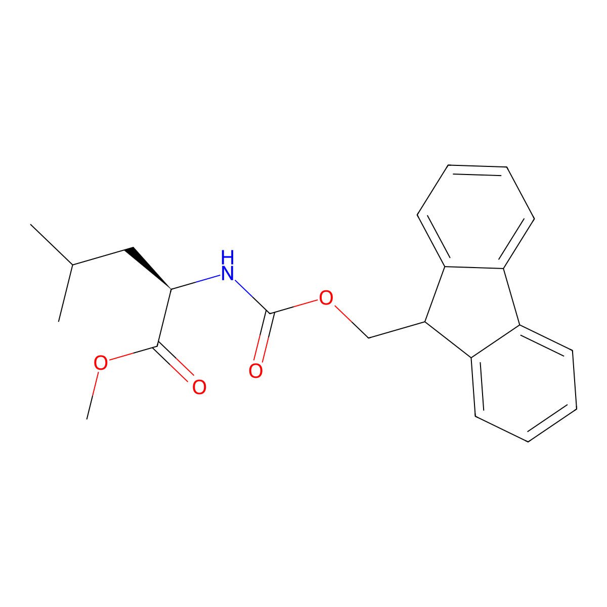 Fmoc-D-Leu-OMe molecular structure, CAS 172846-55-8