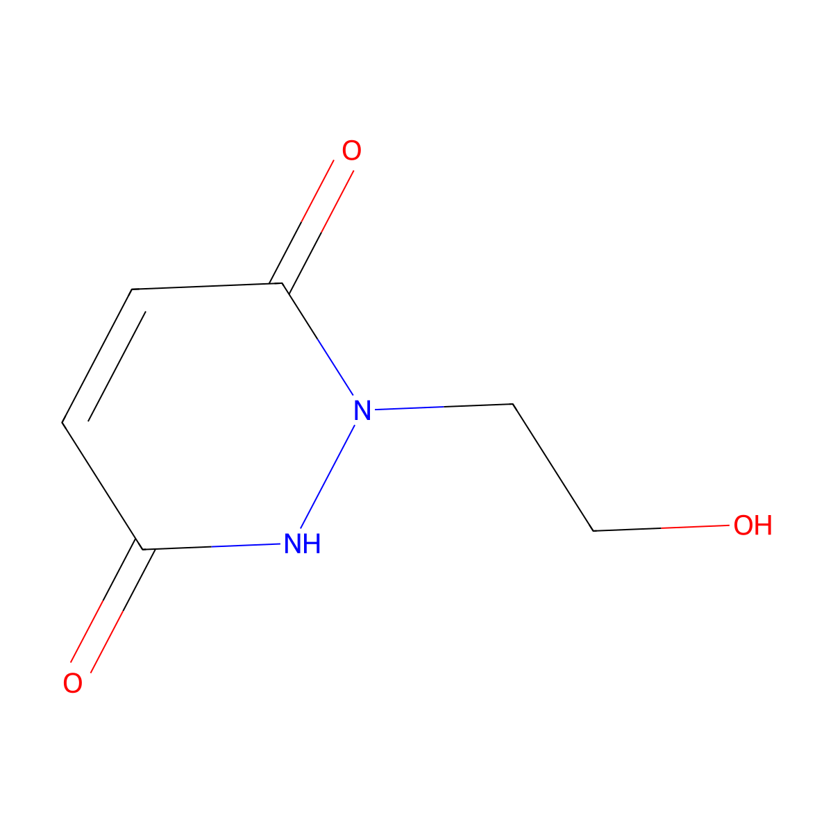 6-Hydroxy-2-(2-hydroxyethyl)-2,3-dihydropyridazin-3-one molecular structure, CAS 17285-14-2
