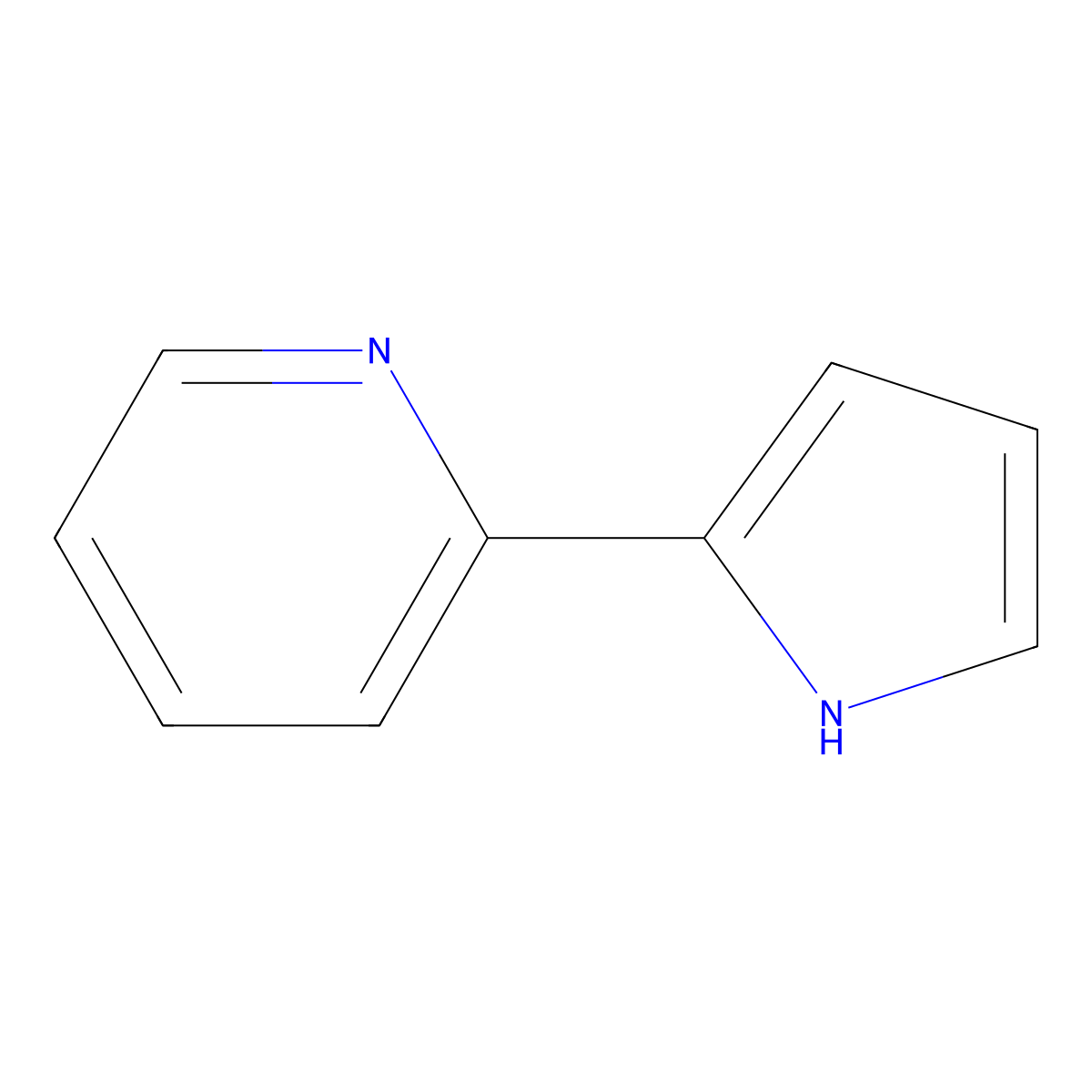 2-(1H-pyrrol-2-yl)pyridine molecular structure, CAS 17285-54-0
