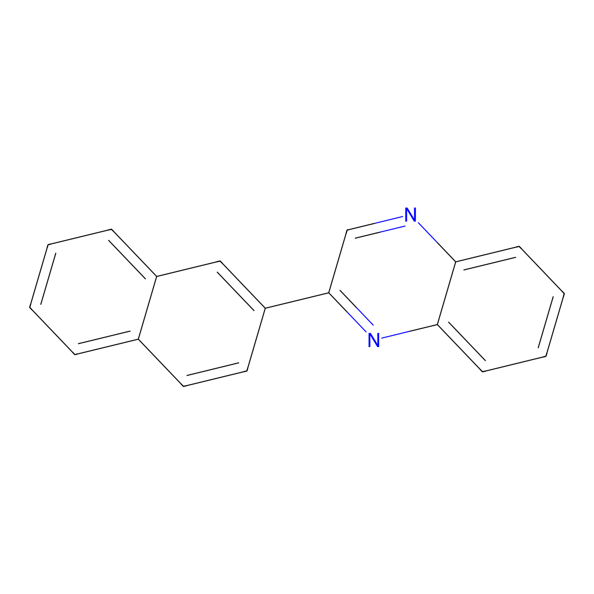 2-Naphthalen-2-ylquinoxaline molecular structure, CAS 17286-69-0
