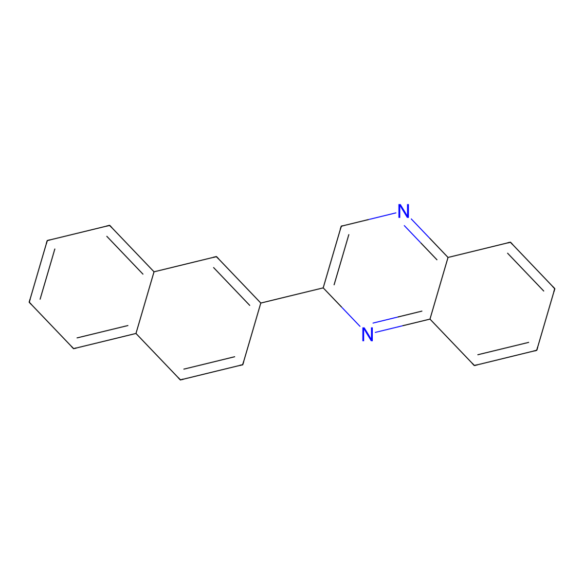 2-Naphthalen-2-ylquinoxaline molecular structure, CAS 17286-69-0
