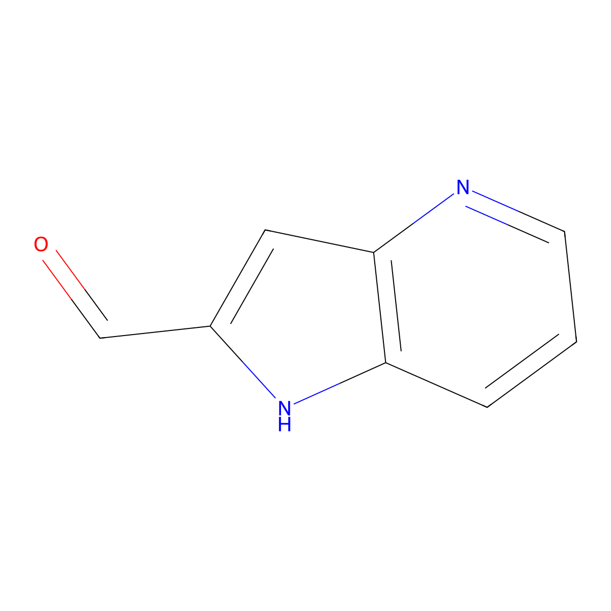 1H-Pyrrolo[3,2-b]pyridine-2-carbaldehyde molecular structure, CAS 17288-52-7